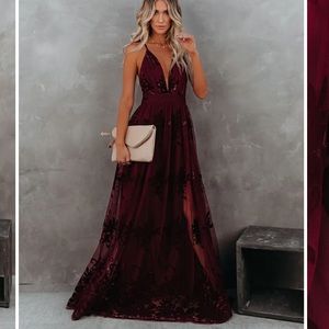 Vici Antonia Maxi Dress Wine